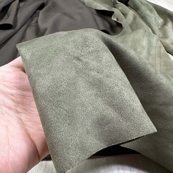 Philosophy Faux Suede Microfiber Cascade Lapel Waterfall Open Front Jacket 1X - Picture 5 of 16